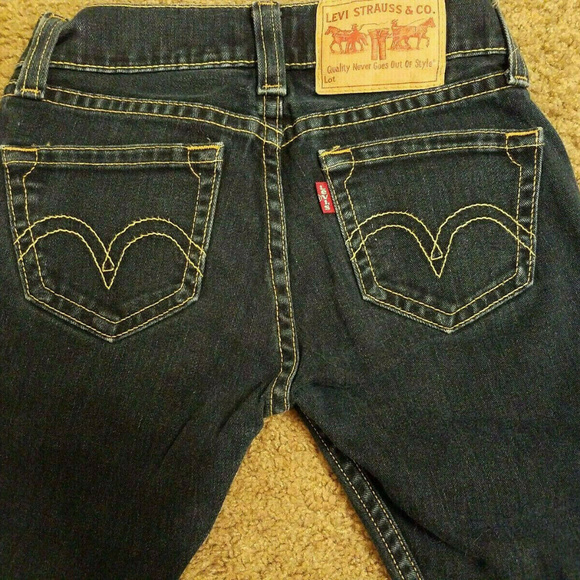 LEVI'S Tough Boot Stretch Dark Denim Jeans Sz 28 - Picture 7 of 7